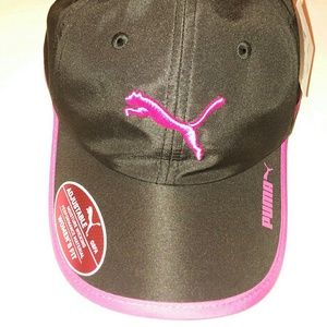 Puma Women's Greta Running Adjustable Blk/Pink Cap